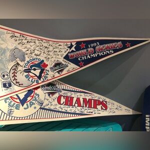 Toronto Blue Jays World Series Pennants 1992 and 1993